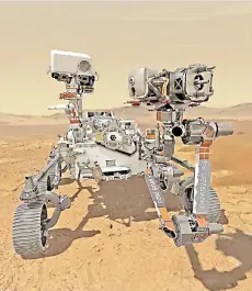  ??  ?? The Mars rover Perseveren­ce.