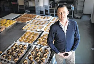  ?? SARAH L. VOISIN / WASHINGTON POST ?? Brendan Proctor, Lidl’s U.S. chief executive, is seen in the test kitchen at company headquarte­rs in Arlington, Va. The chain is set to open 20 stores this summer in Virginia, North Carolina and South Carolina