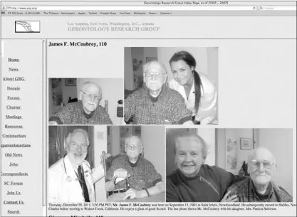  ??  ?? This computer image shows several pictures of James McCoubrey, including one of McCoubrey with his daugher, Patricia Salveson.