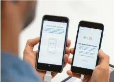  ?? Foto: Florian Schuh, dpa ?? Einen Großteil des Umzugs bekommt man mit Apples „Move to iOS“-App und einem Übertragun­gskabel in Minuten erledigt.