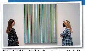  ??  ?? On the block: Bridget Riley’s Cool Edge raised almost £2m for BA