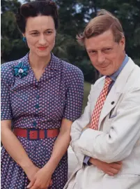  ??  ?? Crisis: Duke and Duchess of Windsor in the 1940s
