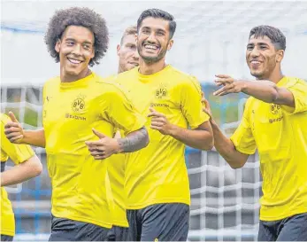  ?? FOTO: IMAGO ?? Potenzial zum Durchstart­en in der Liga: Axel Witsel (li.), Achraf Hakimi (re.) und vielleicht auch Nuri Sahin.