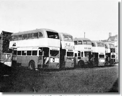  ??  ?? A sorry bunch of Guys and Daimlers awaiting their end