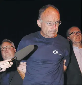  ?? JEFF MCINTOSH/THE CANADIAN PRESS ?? Douglas Garland, convicted in the first-degree murders of Alvin and Kathy Liknes and five-year-old Nathan O’Brien, is not eligible for parole for 75 years and will likely die in prison.