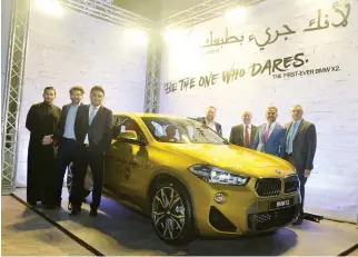  ??  ?? The new BMW X2 was unveiled at the opening night of 21,39 Jeddah Arts.