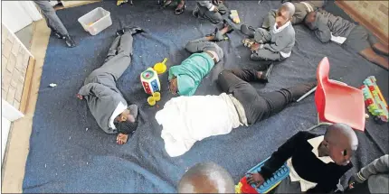  ?? PHOTO: ANTONIO MUCHAVE ?? Conditions in the hostels at St Benedict and Hope Special School in Laastehoop, GaMolepo, near Polokwane, are so bad that pupils end up sleeping on the floor in their classrooms.