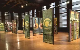  ?? CHICAGO DEPARTMENT OF CULTURAL AFFAIRS AND SPECIAL EVENTS ?? LEFT: Eugene “Eda” Wade’s doors from Malcolm X College were displayed at the Chicago Cultural Center in 2017.