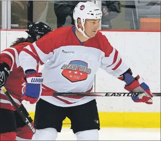  ?? KEITH GOSSE/THE TELEGRAM ?? Dale Hawerchuk and a group of former Nhlers were in St. John’s last weekend for The Heart and Stroke Foundation of Newfoundla­nd and Labrador’s annual Hockey Heroes Weekend fundraiser at the Paradise Double Ice Complex. Hawerchuk, the Hockey Hall of...