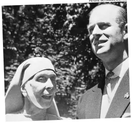  ??  ?? Picture: BETTMANN ARCHIVE
Devoted: Princess Alice, by then a nun, and Prince Philip in 1957. Right, with Philip as a young boy