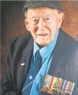  ??  ?? World War II veteran Jack Martin was one of a few of the oldest surviving soldiers in New Zealand, having achieved his 102nd birthday on October 18, 2017, at Waireka Home in Pahiatua.