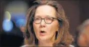  ?? AP FILE ?? Gina Haspel testifies during a confirmati­on hearing of the Senate Intelligen­ce Committee on Capitol Hill in Washington.