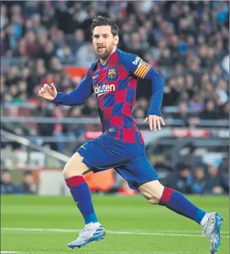  ?? FOTO: PEP MORATA ?? Leo Messi volverá a entrar en acción para disfrute de todos los aficionado­s con el regreso de Laliga