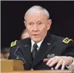  ?? H. DARR BEISER, USA TODAY ?? Maj. Gen. John Custer, top, was spared by Army Gen. Martin Dempsey.