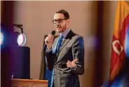  ?? Justin Katigbak/Speical to The Chronicle ?? California Sen. Scott Wiener has been raising funds to run for former House Speaker Nancy Pelosi’s seat in Congress in the event she doesn’t seek re-election.
