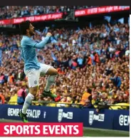  ??  ?? SPORTS EVENTS Worth a shot? FA Cup final may accept fans