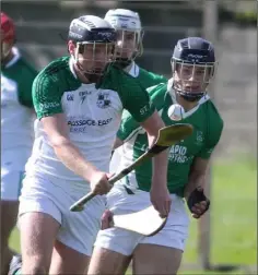  ??  ?? Darragh Lyons soloing out of defence for St. James’.