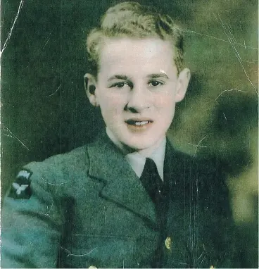  ?? SUBMITTED PHOTO ?? Al Davidson lied about his age on his air force applicatio­n. He was just 16 when he joined, making him the youngest member of the Wildcat Squadron .