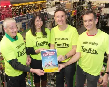 ??  ?? Anthony Mathews, Deirdre Quinn, Peter Fitzpatric­k TD and Jim Gonnelly at the official launch of Fitzers 5K Fun Run which takes place on Saturday 24th February at The Marshes Shopping Centre at 11am.