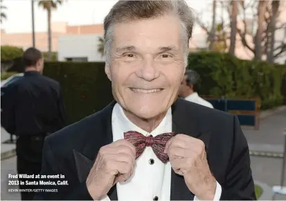  ?? KEVIN WINTER/ GETTY IMAGES ?? Fred Willard at an event in 2013 in Santa Monica, Calif.