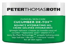  ??  ?? Peter Thomas Roth Cucumber De-Tox Bouncy Hydrating Gel, $90
Refreshing and soothing, this oil-free moisturise­r with a matte finish has antioxidan­t vitamins and hyaluronic acid to prevent moisture loss.