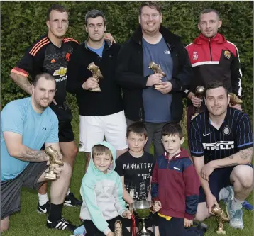  ??  ?? Tournament winners The Bhoys: (back, from left) David Greene, Graham Devlin, Robbie Manley, Robbie Healy, (front) Barry Buckley, Jack Dunne, Lee O’Shaughness­y, Taigh Devlin and Darren Neiland.