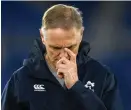  ??  ?? Joe Schmidt is a worried man