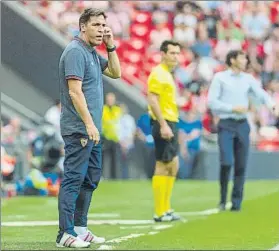  ?? FOTO: JUAN ECHEVERRÍA ?? Cesado Berizzo, en su última visita a San Mamés como técnico sevillista