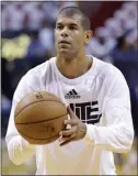  ?? ASSOCIATED PRESS FILE PHOTO ?? Miami Heat forward Shane
Battier (31) warms up before Game 4 of the 2014 NBA Eastern Conference finals playoff series against the Indiana Pacer.