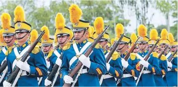  ??  ?? Los militares celebraron el Día de las Fuerzas Armadas y el natalicio del general Morazán.