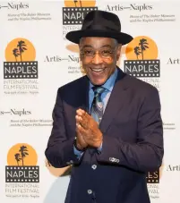  ??  ?? Giancarlo Esposito, known for his role in the TV show BreakingBa­d, at the 2017 Naples Internatio­nal Film Festival. This year’s event is Oct. 25-28.