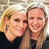  ??  ?? Friends: Mrs Wallace with Zara Phillips