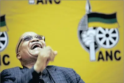  ?? Picture: REUTERS ?? President Jacob Zuma reacts at an ANC executive committee meeting earlier this year. Readers ask: Is he old hat or here to stay forever?