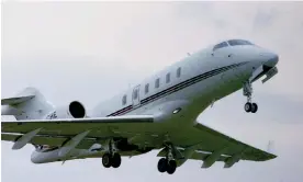  ?? ?? A Bombardier executive business jet. Last year, the Federal Aviation Administra­tion told pilots to take time to check the pitch trim before flights. Photograph: Airpix/Rex/Shuttersto­ck