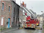  ?? | PHOTO : OUEST-FRANCE ?? Un incendie s’est déclaré dans une habitation de Guer (Morbihan), samedi.