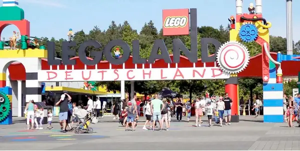  ?? — AFP photo ?? A video grab shows visitors at the Legoland theme park in Guenzburg, southern Germany.