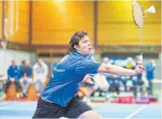  ?? FOTO: GUENTER KRAM ?? Andreas Bühler holt in Jena im zweiten Herreneinz­el den wichtigen dritten Punkt für das VfB-Team.