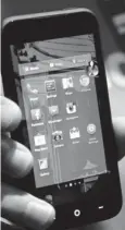  ?? MARCIO JOSE SANCHEZ, AP ?? An HTC First phone with the Facebook interface.