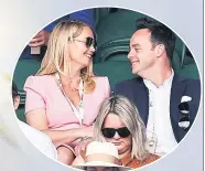  ??  ?? LOVE MATCH At Wimbledon together in 2019