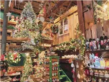  ?? Bekah Wright/ For Hearst Connecticu­t Media ?? Above and below, the Pink Sleigh in Westbrook is one of the oldest Christmas shops in New England.