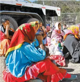  ?? NELLY SALAS ?? Integrante­s de la etnia tarahumara.