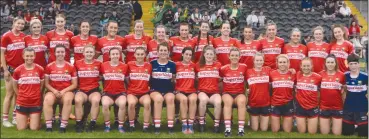  ?? (Pic: Colbert O’Sullivan) ?? The Cork senior LGFA team that defeated Kerry to claim the provincial title.