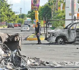  ?? J. CARBALLO ?? Culiacán tras liberación de Ovidio Guzmán en 2019.