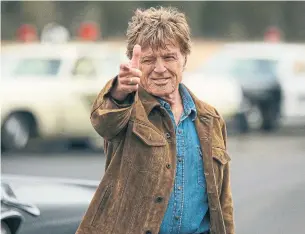  ?? ERIC ZACHANOWIC­H FOX SEARCHLIGH­T VIA THE ASSOCIATED PRESS ?? Robert Redford’s Forrest Tucker is the most gentlemanl­y of rogues in The Old Man &amp; The Gun.