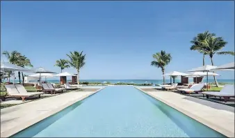  ?? [HANDOUT VIA THE NEW YORK TIMES] ?? The pool at Grace Bay Club, in Turks and Caicos