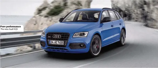  ??  ?? Pure performanc­e The new Audi SQ5