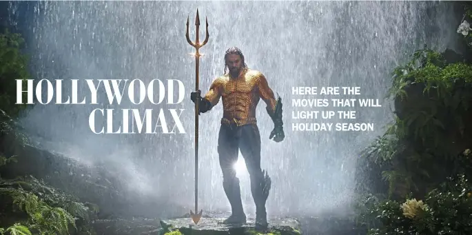  ??  ?? Jason Momoa as “Aquaman.”