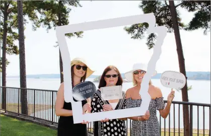  ?? SUBMITTED ?? Making plans for the Diamond Lakes Region Hospitalit­y and Tourism Conference at DeGray Lake Resort State Park are Chelsea Goza, from left, Patricia Sindelar and Leah Hasley, all staff members of the Henderson State University Arkansas Small Business...