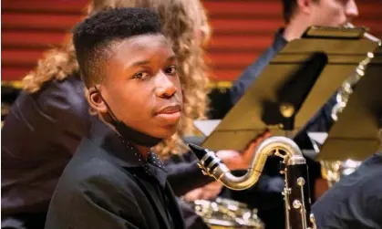  ?? ?? Yarl has now been selected to play second chair bass clarinet for Missouri’s all-state band. Photograph: Lee Merritt/Reuters