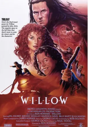  ??  ?? Here’s the final teaser poster for Willow painted by John Alvin. The negative space to the left hints that there’s more to come for viewer and for the characters.